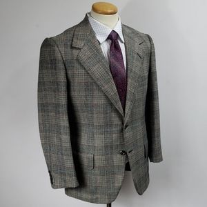 Oxxford Cashmere Glen Plaid Sport Coat - 40S